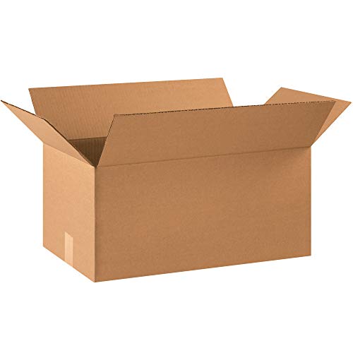 Image of BOX USA Shipping Boxes Medium 22 inchL x 12 inchW x 10 inchH 20-Pack - Corrugated Cardboard Box for Moving, Mailing, Packing, Packaging and Storage