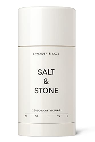 Salt & Stone - Natural Deodorant Nº 1 - Lavender & Sage - Unisex, Vegan, Gluten Free, Cruelty Free, Aluminum Free, Free of Parabens & Sulfates, 48 hour protection