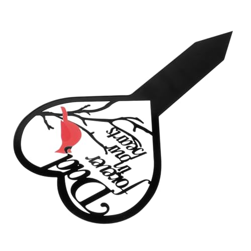 Yardenfun Cipolla Di Memoria Metallo Forma Di Cuore Per Cimitero Segnaposto Commemorativo Resistente Per Giardino Decorazione Per Onorare Cari Estinti