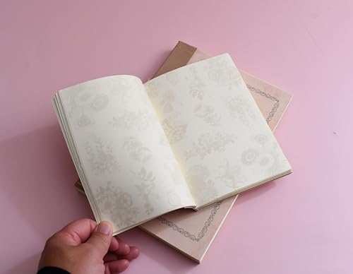 Image of PETAL & FLOW B6 Size Rough NoteBook 5 inch x 7 inch, 288 pages (144 sheets), Vintage Style (Floral)