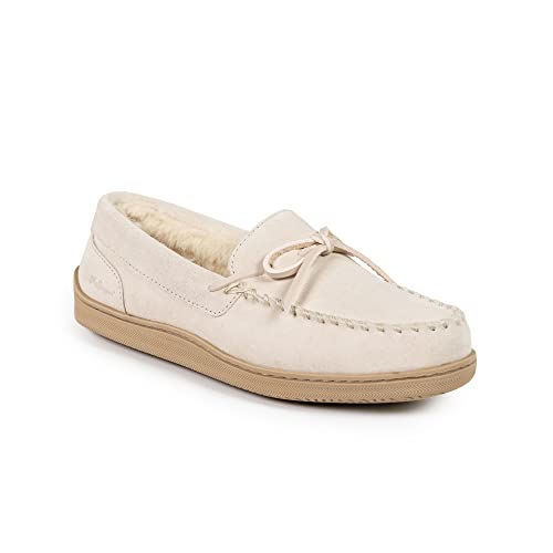 MySlipper Womens Size 8 Beach Beige Moccasin Slippers By:MyPillow
