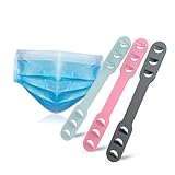 QUMIIRITY 10個 マスク耳痛軽減用調節可能製ソフトフック三色混合 耳掛け紐延長バックル快適装着マスクアクセサリー