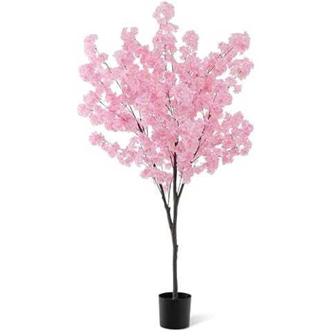 COSTWAY 190cm Artificial Cherry Blossom Tree Cover