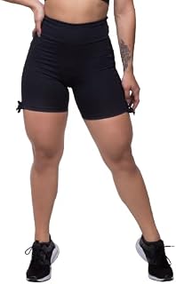 Short Fitness Feminino Dily Empina Bumbum Poliamida Liso Alta Compressão Zero Transparencia