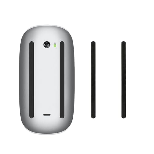 kwmobile Almohadillas de Desplazamiento Compatible con Apple Magic Mouse 1/2 Pegatinas para ratón - Deslizadores para Raton Gaming - Mejora el Movimiento precisión y Estabilidad