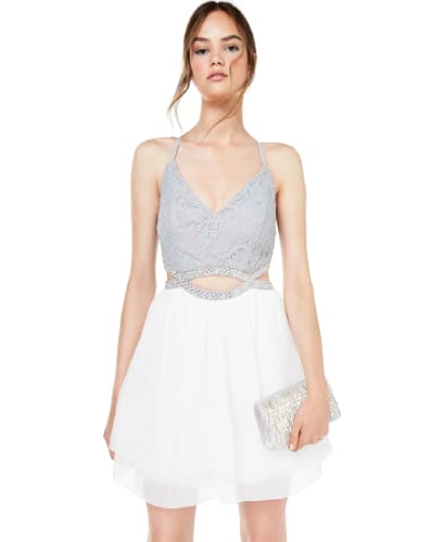 speechless dress Amazon.com: Speechless Dress White Junior Sheath Colorblocked Lace Gray 11  : Clothing, Shoes & Jewelry