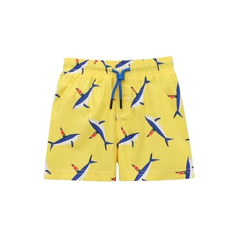 Lilax Shark/Yello Boys Swim Trunks Cover