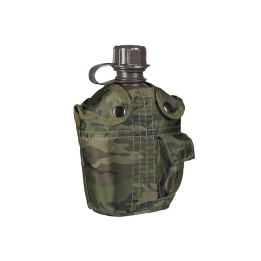 Mil-Tec Unisex – Botella adulta 14505020 Botella para acampada, transparente, talla única, Plástico