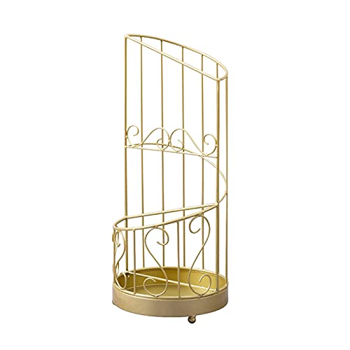 Soporte para paraguas redondo de hierro para un recibidor ordenado