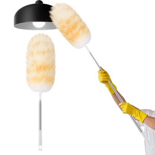Remerry Lambswool Cleaning Duster Extendable Feather Duster