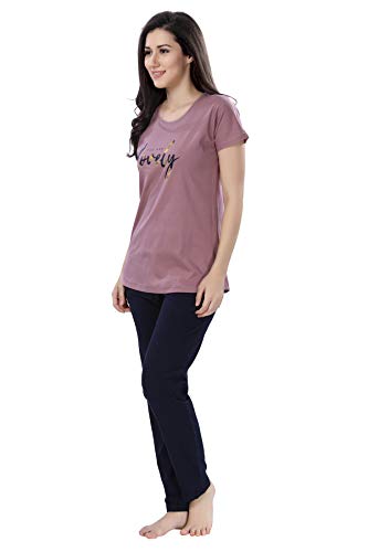 Image of Soulemo Women's Cotton Plain /Solid Night Suit Pack of 1