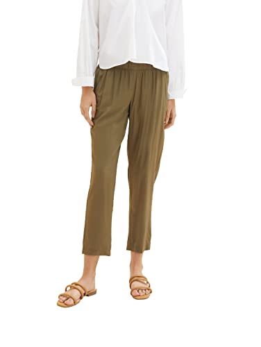 TOM TAILOR Damen 1036632 Hose, 11279 - Dry Greyish Olive, 42W / 28L