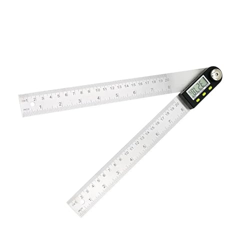 200mm デジタル分度器 角度ゲージ ステンレス製 角度定規(0-200mm)