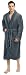 NY Threads Men's Fleece Bathrobe (Large/X-Large, Grey) - Shawl Collar Ultra-Soft Spa Robe- Comfortable, Absorbent and Durable - by
