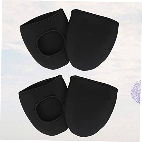 2 pares de cubrezapatos para bicicleta con soporte para teléfono, calentadores de gel, cubre zapatos para ciclismo de ruta, cubrezapatos para pedales y asiento, cubrezapatos exteriores para bicicleta con luces delanteras y traseras recargables miniatura 3