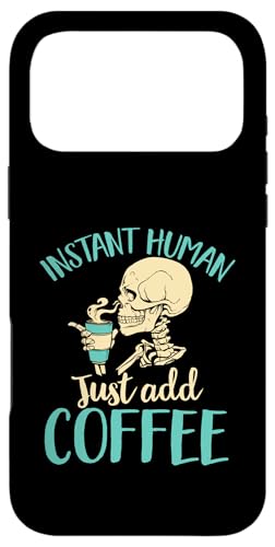 コーヒー豆 インスタントヒューマン コーヒーを入れるだけ スマホケース iPhone 17 Pro Max 用