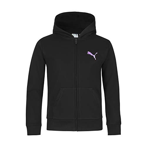 PUMA-Girls-Core-Logo-Zip-Up-Hoodie