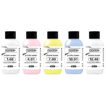 Oakton Buffer Pack; 60 mL of each pH 1.68, 4.01, 7.00, 10.01, and 12.46