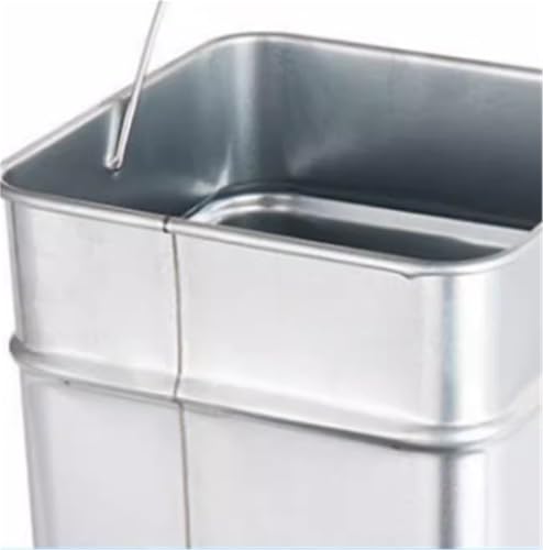 Outdoor Trash Can Butt Receptacle - Silver Patio Waste Container with Removable Inner Bucket for Easy Garbage Disposal - Ideal for Outdoor Use, Yard, and Garden