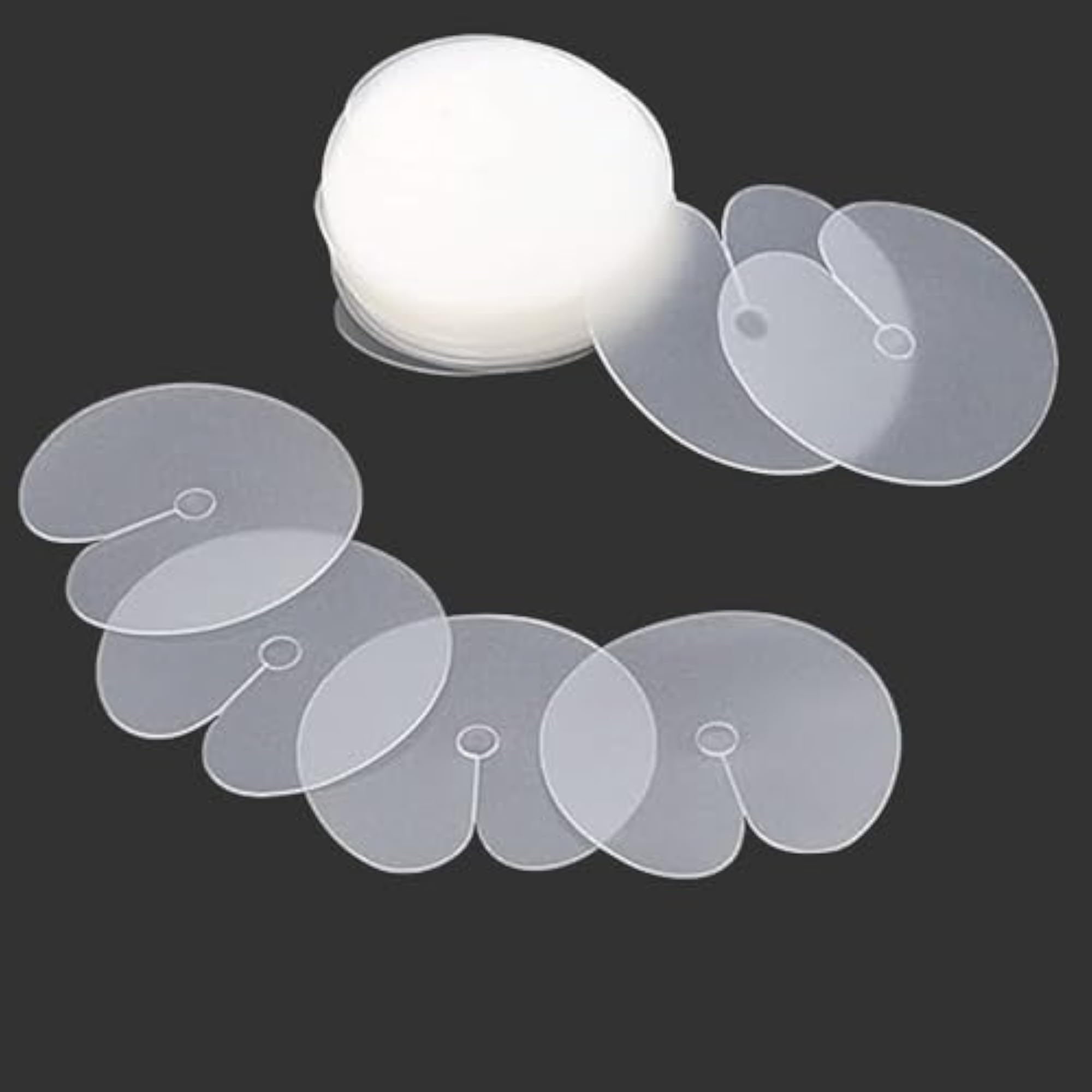 12 Pieces Hair Extensions Shield Guards, Clear Fusion Glue Protectors