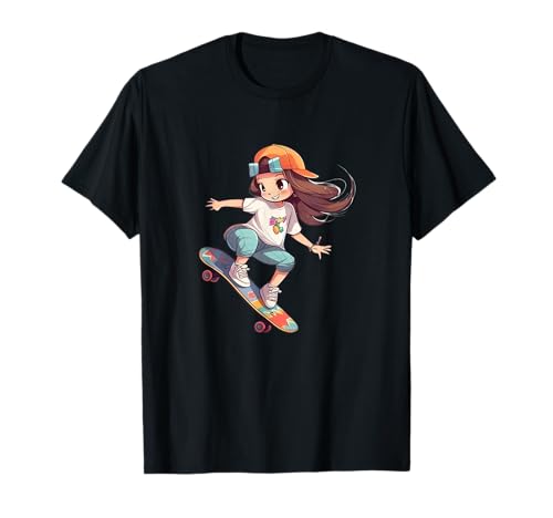 Skater Girl Skate Skateboarder Girl Camiseta