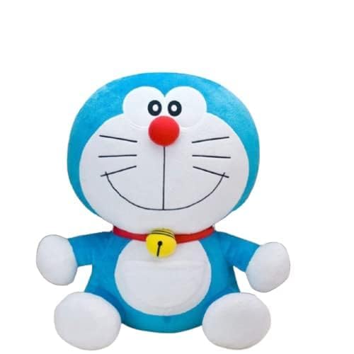 Image of Blue Cartoon Cat Plush Soft Toy 30 cm for Kids, Girls & Boys | Ultra Soft Stuffed Character Plush Doll | Huggable Plush Toy for Birthday Gift, Home & Bedroom Decor