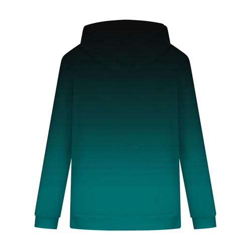 Gradient Color Hoodie Mens Loose Fit Long Sleeve Drawstring Shirt Casual Fashion Comfort Pullover Tops with Pocket4