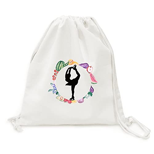 Sac en tissu pliable patinage sports d'hiver cabas à sangle pour fruits et légumes