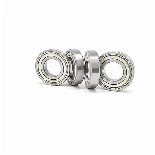 2 Pack 16002ZZ Self-Aligning Pillow Block Bearings - 15x32x8mm Solid Cast Iron Housing for Industrial Applications