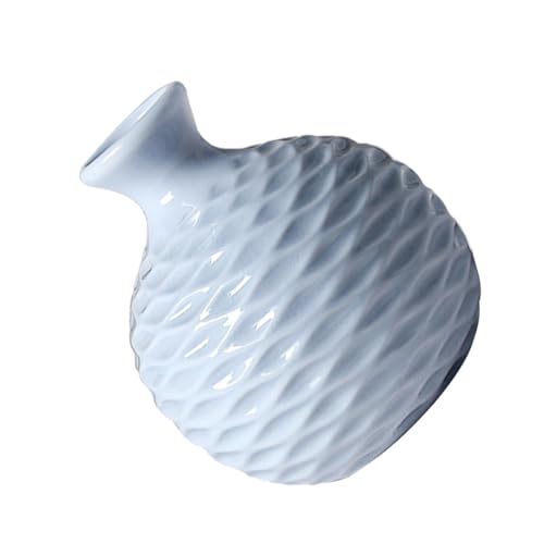 Jarrones de cerámica blancos set de 2 modernos para arreglos de flores 2