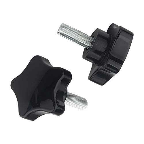 Yudesun Quincaillerie Étoile Poignée Bouton Serrage - M4 M5 M6 M8 M10 Plastique Étoile Tête Bouton Poignée de Serrage Vis de Pouce à Main Mâle Filetage Cover