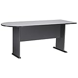 Bush Business Furniture Series A Collection 72W Universal Freestanding Peninsula in White Spectrum