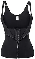 Cinta Modeladora Dupla Compressão Redutor Ziper Cor:Preto Tamanho:M