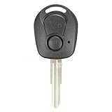 kaaka 2 Buttons Remote Fob Car Key Case with Uncut Blade for Actyon SsangYong Kyron Rexton Auto...