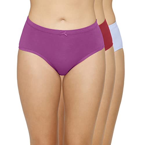 Image of Amante Solid Mid Rise Hipster Panty (Pack of 3)