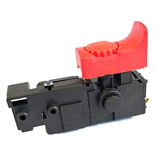 cityfly Interruptor de taladro ajustable para Bosch Gsb13 RE Accesorios de herramientas eléctricas Color rojo y negro Portátil Soporte de interruptor ajustable duradero