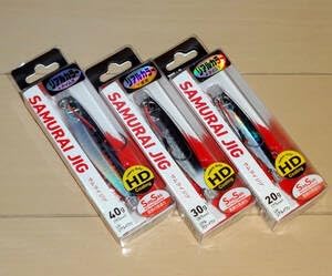 ダイワ サムライジグ リアルカラー 20g 30g 40g3個セット UVリアルイワシ リアルグローイワシ ショアジギング