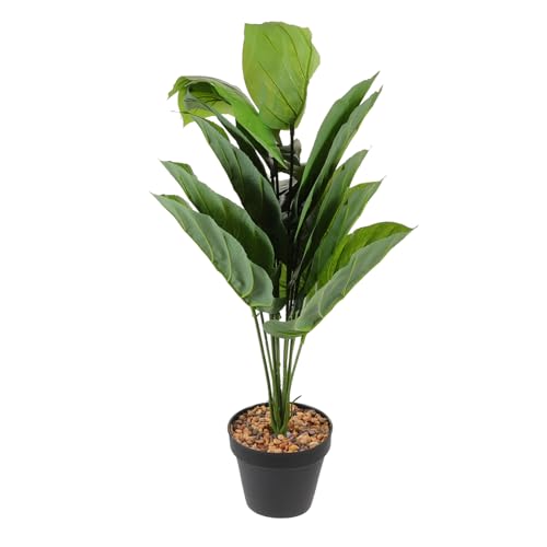 CLISPEED Fake Plant Living Wall Artificial Plastic Faux Leaves Simulated Plant Pots