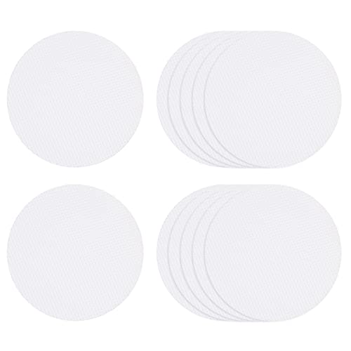 sourcing map 12pcs Non Slip Bathtub Stickers Bath Shower Floor 3.15 Anti-Slip Sticker Tape Round Style Decals for Bathroom Kitchen Bathtub Treads Stairs, White