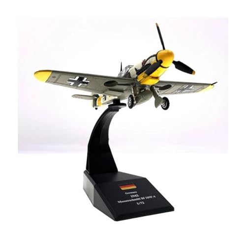 Modelo de avión de aleación Bf-109 a escala 1:72, acabado prémium para colección 6