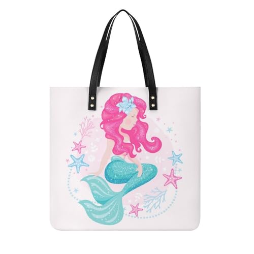 Sac à bandoulière sirène contre le manque de place | Grand cabas femme 39x39cm