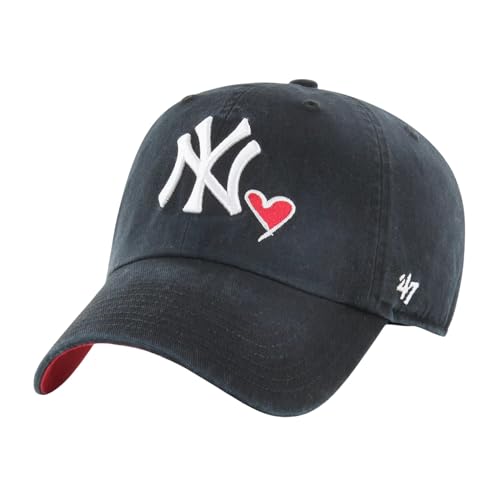 Casquette Clean Up New York Yankees 47 noire ajustable en coton pour adulte