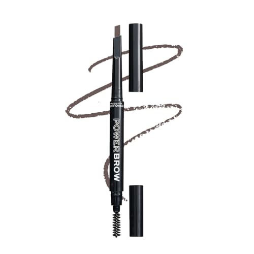 Revolution Relove - Lápiz de cejas, Power Brow Pencil, color marrón oscuro