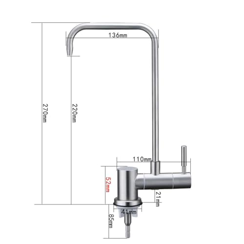 Mitigeur cuisine pliable compact en acier inoxydable brossé durable