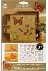 FolkArt Easy to Paint, 5202 Rub-On-Butterflies