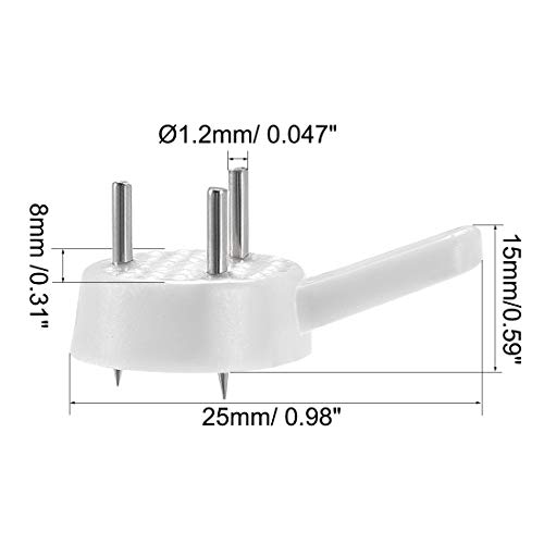 Image of uxcell 6lbs Hardwall Hanger for Hardware, Fasteners Hooks Wall Mount Non-Mark Hook Picture Photo Frame Hangers, 200 Pcs