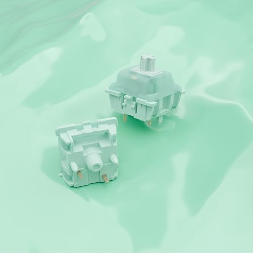 Image of Gateron Mint V2 Linear Keyboard Switches,5 Pin Pre-lubed 22mm Dual-Stage Spring RGB SMD 55gf Heavy Switches for MX Mechanical Keyboard(36PCS)