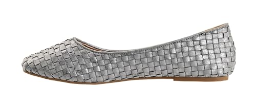 Corkys Footwear Right There Flats with Cushioned Insoles, Unique Woven Upper, Slip-On Design – Stylish and Comfortable for Day-to-Night Wear