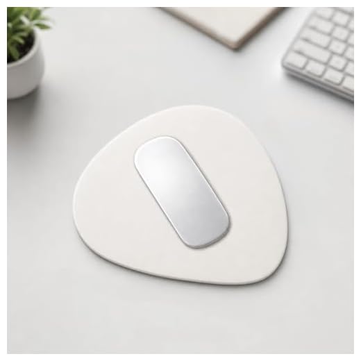 1pc Mouse Pad, Non-Slip Washable Waterproof Computer Mouse Pad (White)