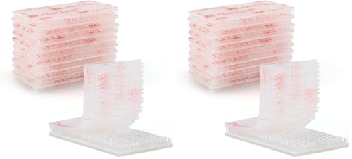 Image of 3M Dual Lock SJ3560 1 inchx 2 inch 10PCS Clear Reclosable Fastener Heavy Duty (Pack of 2)